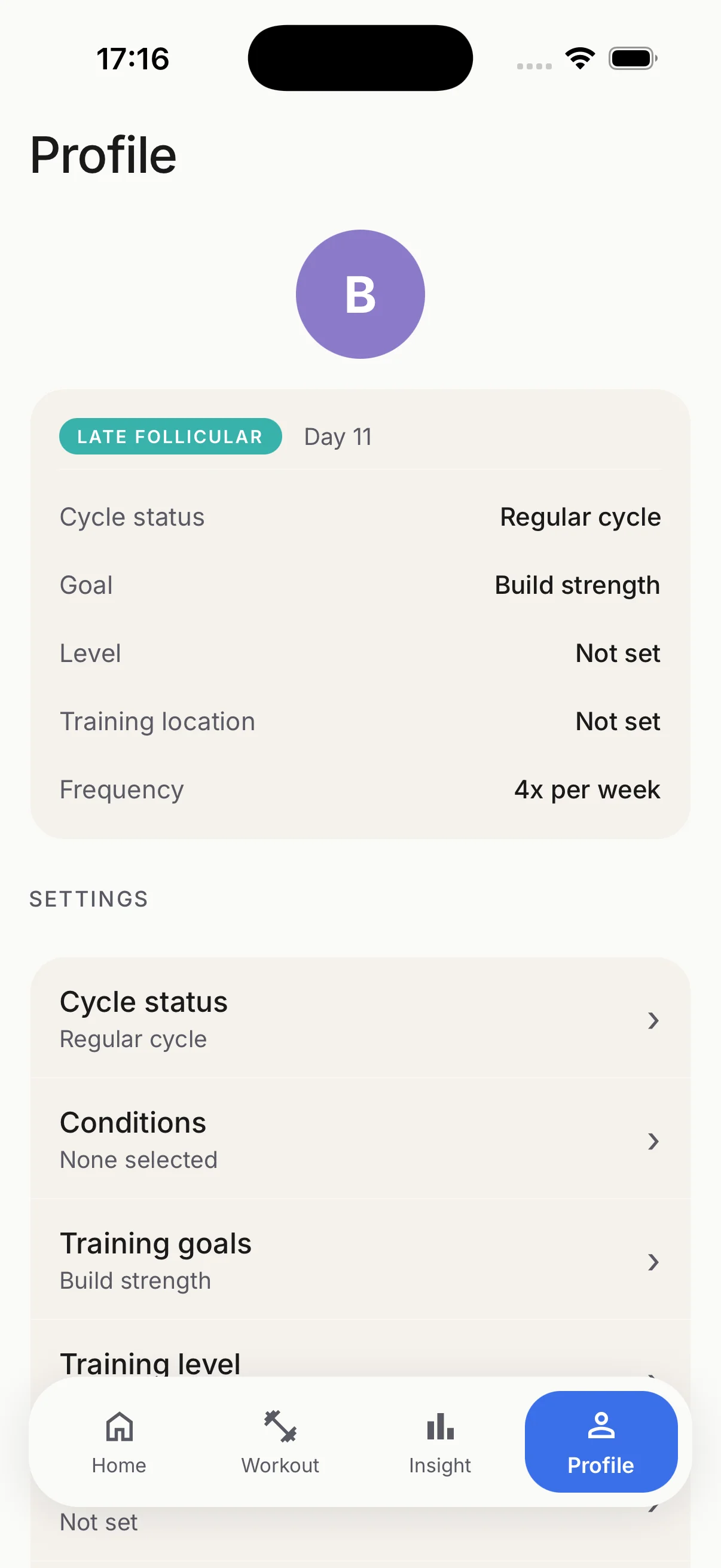 Cycla profile and wearables